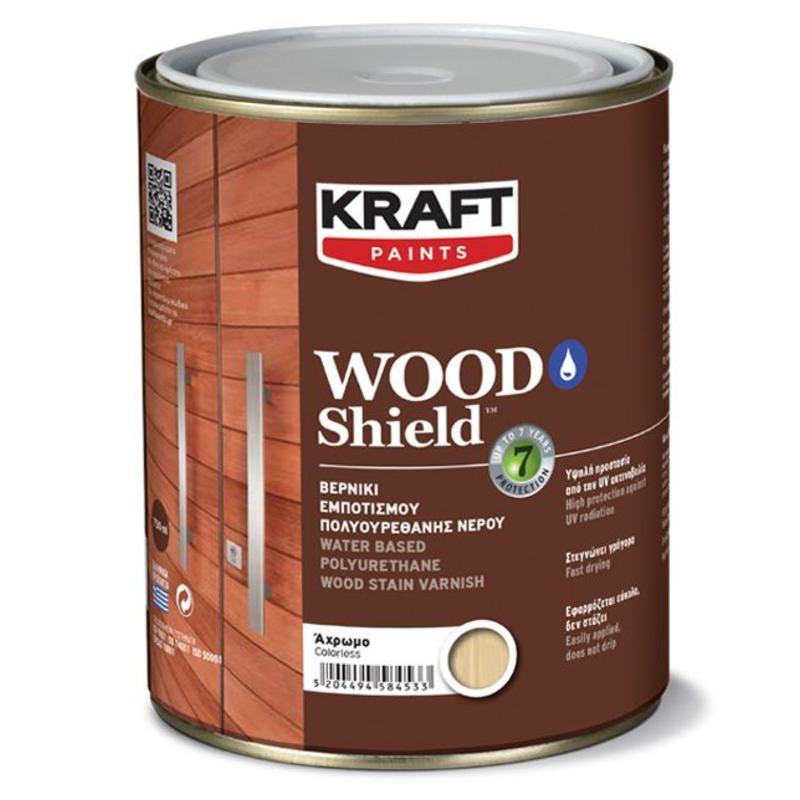 Ακρυλικό βερνίκι Wood Shield - Kraft Paint "Καρυδιά Σκούρα" 0.75L